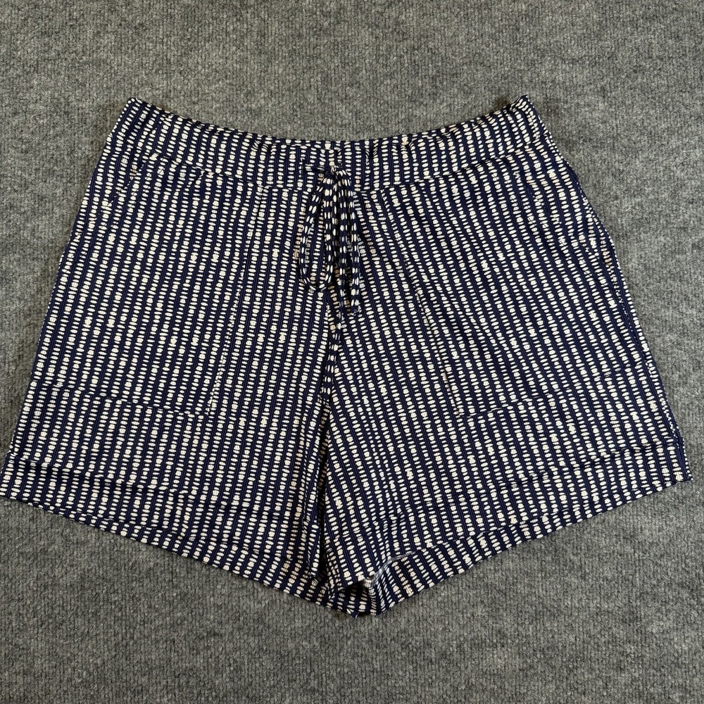 LuLaRoe Womens Drawstring Shorts Navy Blue Size L Pockets